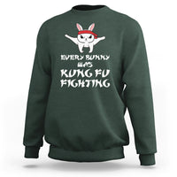Easter Day Sweatshirt Every Bunny Was Kung Fu Fighting Funny Rabbit - Wonder Print Shop