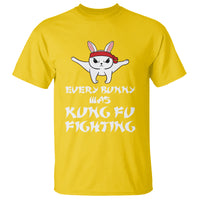 Easter Day T Shirt Every Bunny Was Kung Fu Fighting Funny Rabbit - Wonder Print Shop