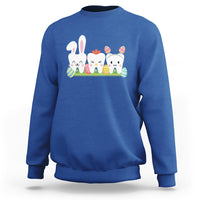 Easter Day Sweatshirt Funny Tooth Glasses Dental Dentist - Wonder Print Shop