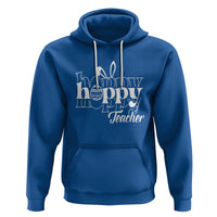 Easter Day Cute Hoppy Teacher Bunny Egg Hoodie - Wonder Print Shop