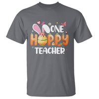 Easter Day Cute One Hoppy Teacher Bunny Carrot T Shirt - Wonder Print Shop