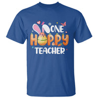 Easter Day Cute One Hoppy Teacher Bunny Carrot T Shirt - Wonder Print Shop