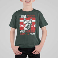Funny Cat I Have Selective Hearing You Weren't Selected T Shirt For Kid - Wonder Print Shop