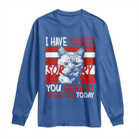 Funny Cat I Have Selective Hearing You Weren't Selected Long Sleeve Shirt