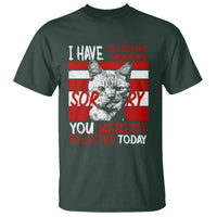 Funny Cat I Have Selective Hearing You Weren't Selected T Shirt - Wonder Print Shop