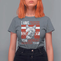 Funny Cat I Have Selective Hearing You Weren't Selected T Shirt For Women - Wonder Print Shop