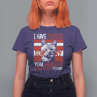 Funny Cat I Have Selective Hearing You Weren't Selected T Shirt For Women - Wonder Print Shop
