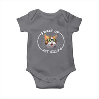 Funny Cat Meme Baby Onesie Wake Up Act Silly