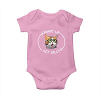 Funny Cat Meme Baby Onesie Wake Up Act Silly