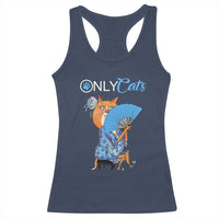 Funny Adult Joke Meme Only Cat Racerback Tank Top