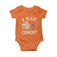 Funny Cat Meme Baby Onesie I Eat Cement