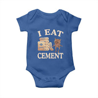 Funny Cat Meme Baby Onesie I Eat Cement