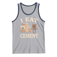 Funny Cat Meme Tank Top I Eat Cement