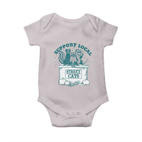 Funny Support Local Street Cat Baby Onesie Raccoon Opossum Skunk Garbage Crew