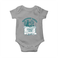 Funny Support Local Street Cat Baby Onesie Raccoon Opossum Skunk Garbage Crew