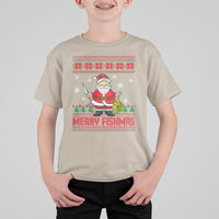 Merry Fishmas Santa Fishing Xmas Fish Fisherman T Shirt For Kid - Wonder Print Shop