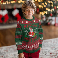 Merry Fishmas Santa Fishing Xmas Fish Fisherman Ugly Christmas Sweater - Wonder Print Shop