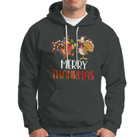 Merry Thankmas Santa Turkey Costume Thanksgiving Christmas Hoodie - Wonder Print Shop