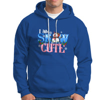 Christmas Hoodie I Am Snow Cute Snowman Winter Chilling - Wonder Print Shop