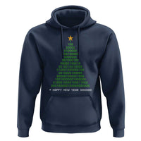 Funny Binary Christmas Tree Hoodie HAPPY NEW YEAR 11111101001