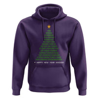 Funny Binary Christmas Tree Hoodie HAPPY NEW YEAR 11111101001