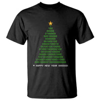 Funny Binary Christmas Tree T Shirt HAPPY NEW YEAR 11111101001 - Wonder Print Shop