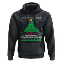 Funny Xmas Math Pi Christmas Tree Hoodie