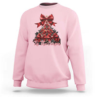 Christmas Tree Coquette Tis The Season Sweatshirt - Wonder Print Shop