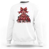 Christmas Tree Coquette Tis The Season Sweatshirt - Wonder Print Shop
