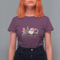 Dreaming Of A Pink Christmas T Shirt For Women - Wonder Print Shop