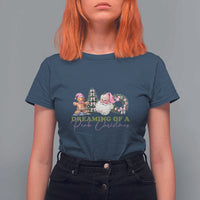Dreaming Of A Pink Christmas T Shirt For Women - Wonder Print Shop