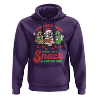 Funny Christmas Cake Hoodie Torn Between Looking' Like a Snack