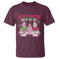Farm Fresh Christmas Tree Cakes Coquette T Shirt - Wonder Print Shop