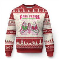 Farm Fresh Christmas Tree Cakes Coquette Ugly Christmas Sweater - Wonder Print Shop