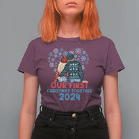 Our First Christmas Together 2024 T Shirt For Women - Wonder Print Shop