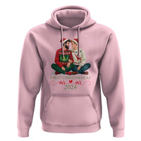 Our First Christmas As Mr Mr 2024 Hoodie LGBT Gay Couple Xmas