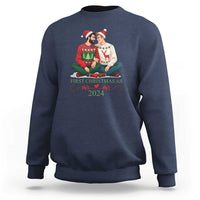 Our First Christmas As Mr Mr 2024 Sweatshirt LGBT Gay Couple Xmas - Wonder Print Shop