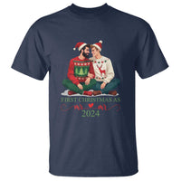 Our First Christmas As Mr Mr 2024 T Shirt LGBT Gay Couple Xmas - Wonder Print Shop