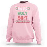 Funny Christmas Sweatshirt Ho Ho Holy Shit - Wonder Print Shop
