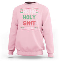 Funny Christmas Sweatshirt Ho Ho Holy S#!t What A Year - Wonder Print Shop