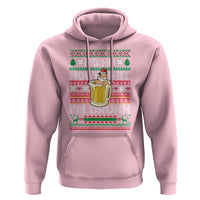 Funny Christmas Hoodie Ho Ho Holy Shit I'm Drunk Santa Drinking Beer