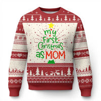 My First Christmas As Mom Family Matching Ugly Christmas Sweater - Wonder Print Shop