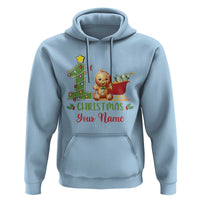 Personalized First Christmas Hoodie Custom Name Baby Gingerbread My 1st Xmas