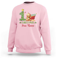 Personalized First Christmas Sweatshirt Custom Name Baby Gingerbread My 1st Xmas - Wonder Print Shop