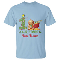 Personalized First Christmas T Shirt Custom Name Baby Gingerbread My 1st Xmas - Wonder Print Shop