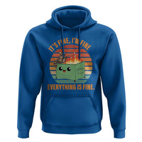 Funny Dumpster Fire Hoodie It's Fine I'm Fine Everything's Fine Raccoon