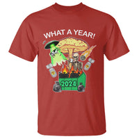 Funny Christmas What A Year Dumpster Fire T Shirt - Wonder Print Shop