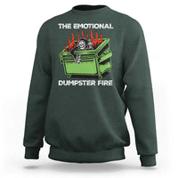 Funny Emotional Dumpster Fire Skeleton Sweatshirt - Wonder Print Shop
