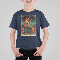 Emotional Dumpster Fire Skeleton Tarot Card T Shirt For Kid - Wonder Print Shop