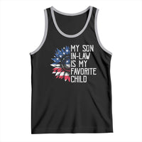 Funny My Son In Law Is My Favorite Child Tank Top American Flag Sunflower